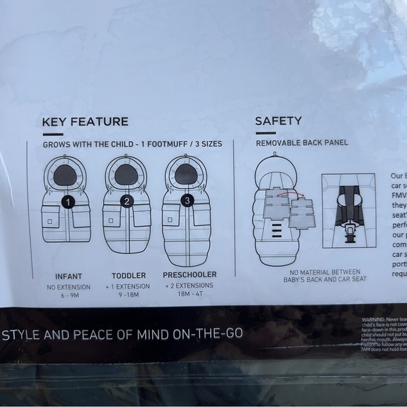 NWT 7AM Enfant Blanket 212 Evolution Oslo Extendable Footmuff in Pine Plush - Picture 7 of 7